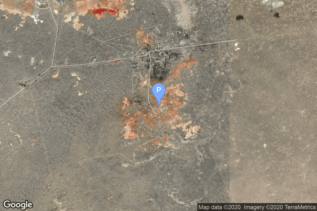 Map of Baikonur Cosmodrome, Republic of Kazakhstan showing 45/2