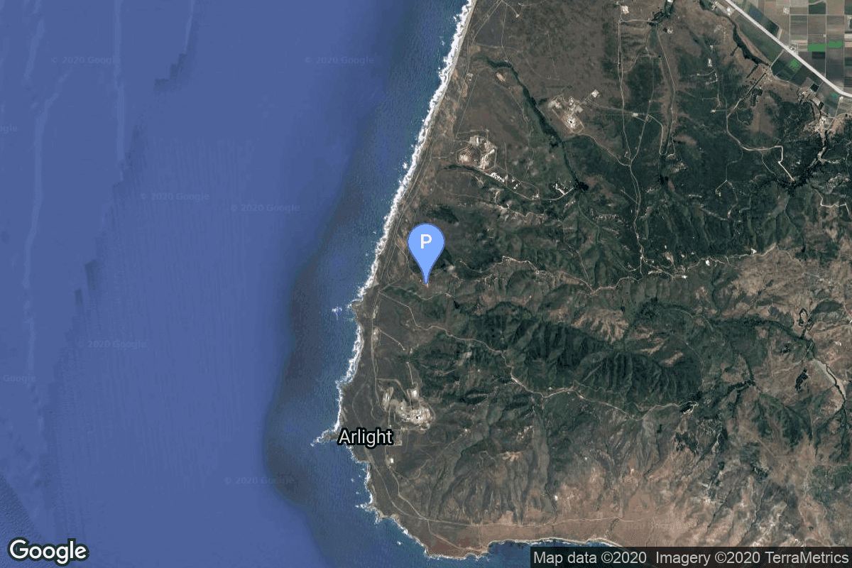 Map of Vandenberg SFB, CA, USA showing Space Launch Complex 5
