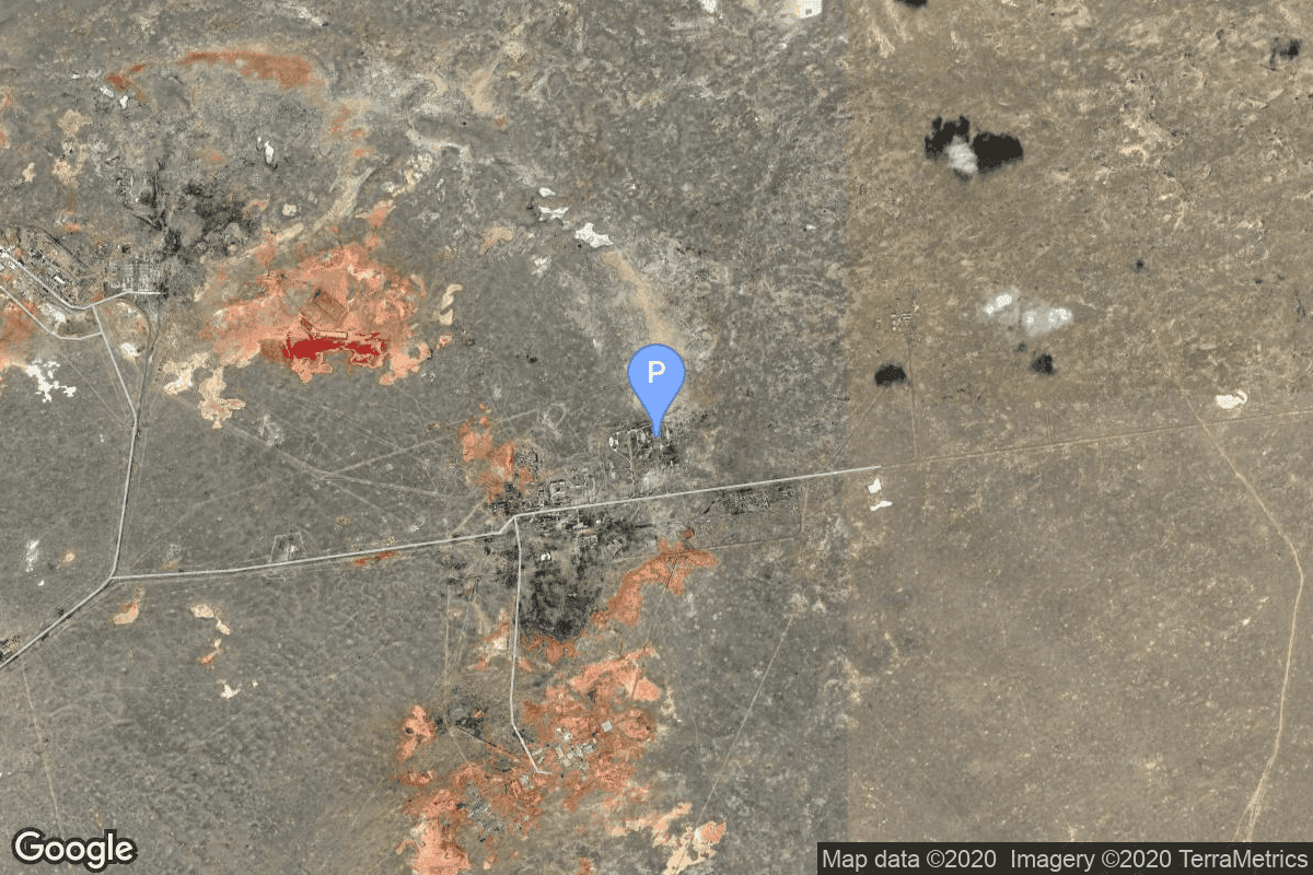 Map of Baikonur Cosmodrome, Republic of Kazakhstan showing 41/15