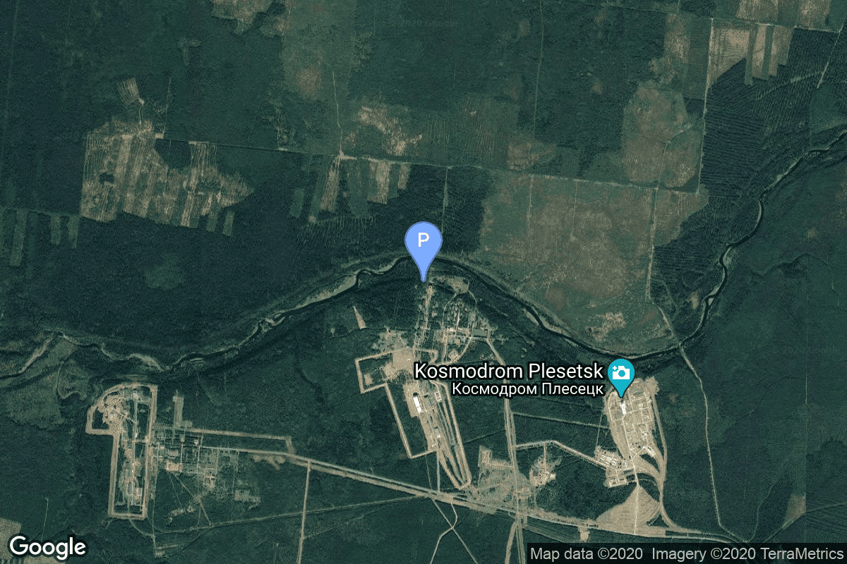 Map of Plesetsk Cosmodrome, Russian Federation showing 41/1