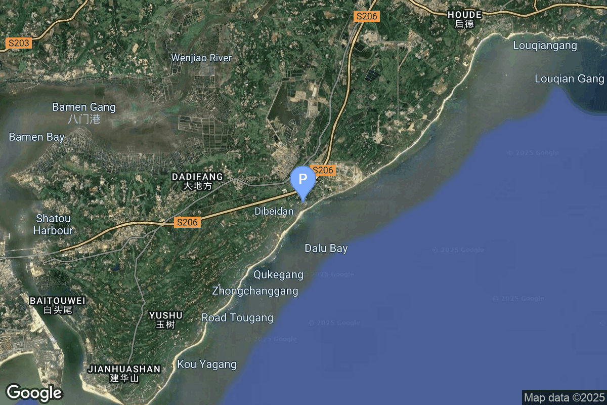 Map of Wenchang Space Launch Site, People's Republic of China showing Commercial LC-3