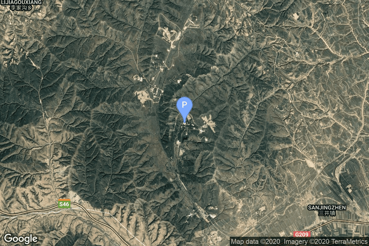 Map of Taiyuan Satellite Launch Center, People's Republic of China showing Launch Complex 9