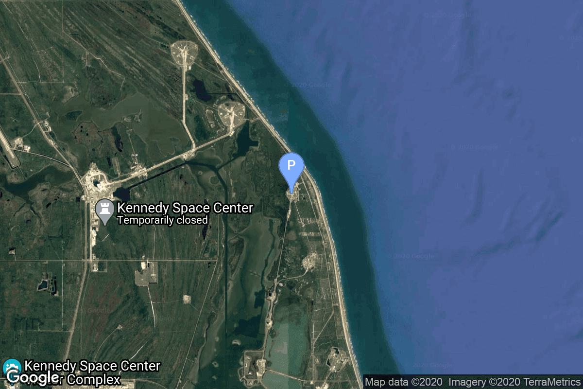 Map of Cape Canaveral SFS, FL, USA showing Space Launch Complex 41