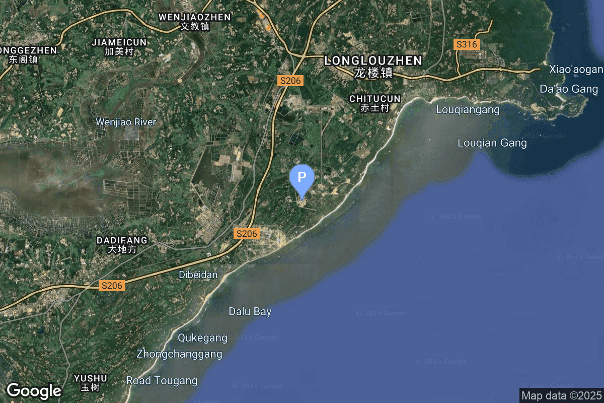 Map of Wenchang Space Launch Site, People's Republic of China showing 301