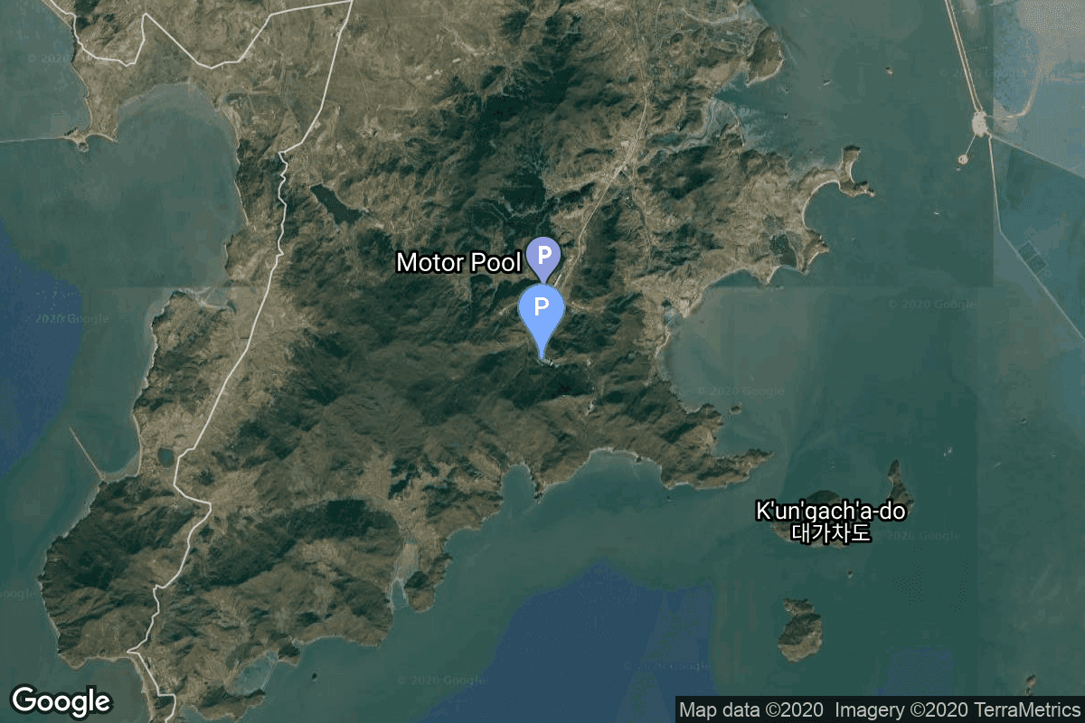 Map of Sohae Satellite Launching Station,  Cholsan County, North Pyongan Province, Democratic People's Republic of Korea showing Unha Launch Pad