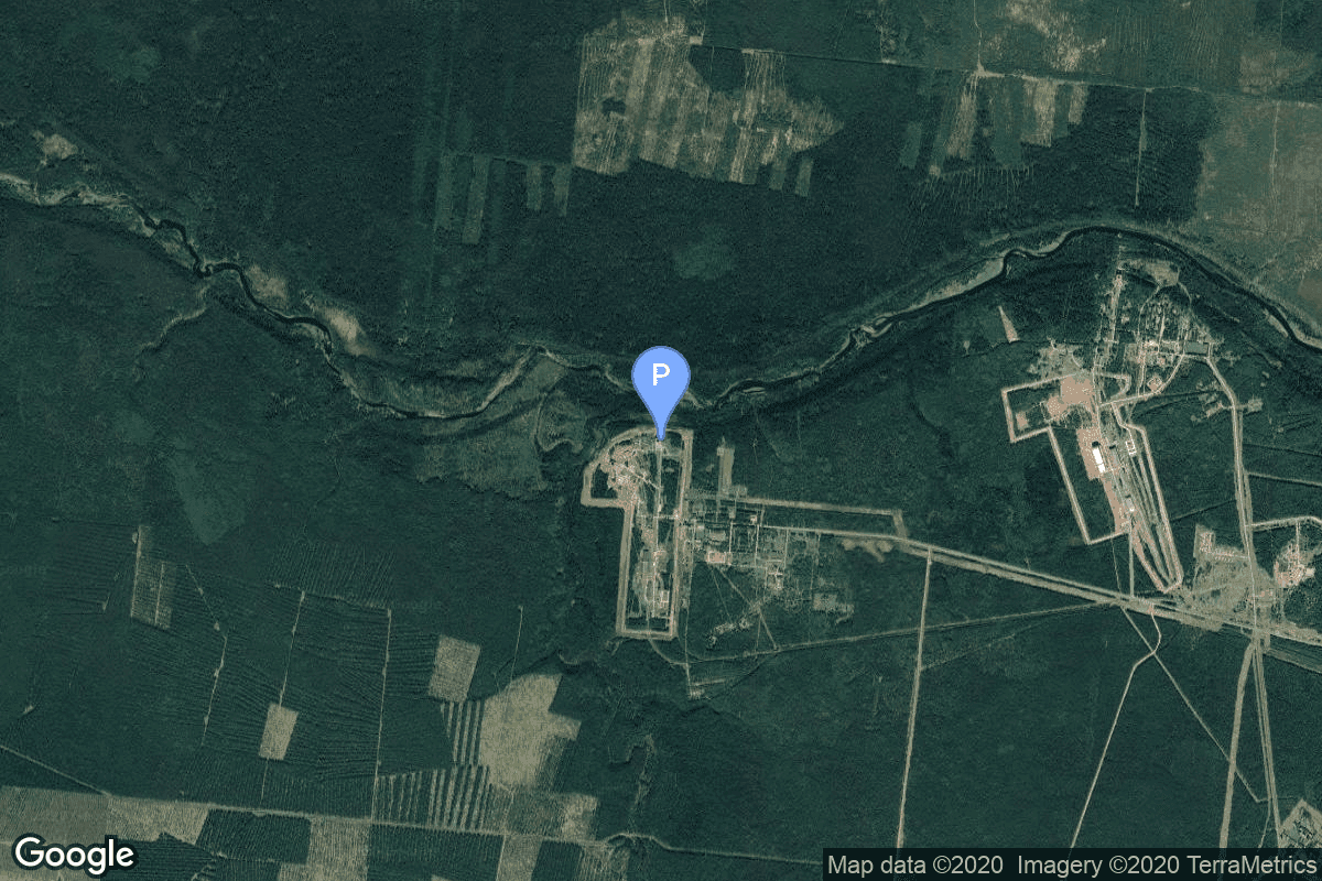 Map of Plesetsk Cosmodrome, Russian Federation showing 43/4 (43R)