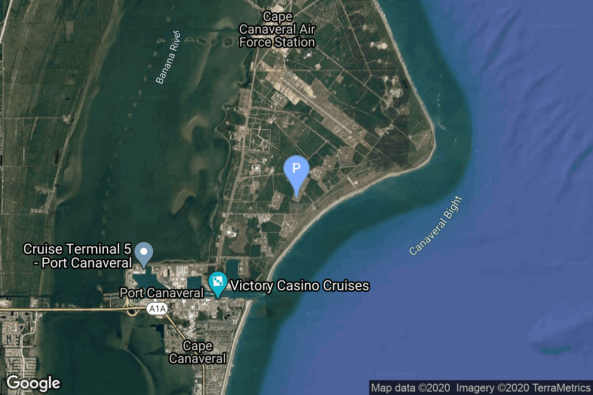 Map of Haiyang Oriental Spaceport showing Haiyang offshore launch location