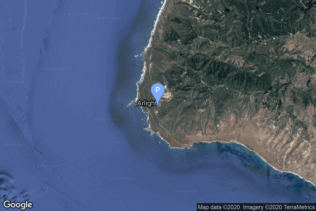 Map of Vandenberg SFB, CA, USA showing Space Launch Complex 8